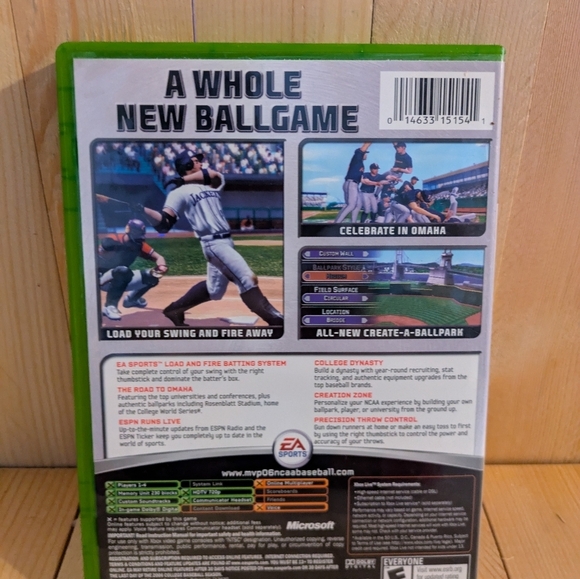 MVP 06 NCAA Baseball Xbox Game Used - Picture 3 of 5